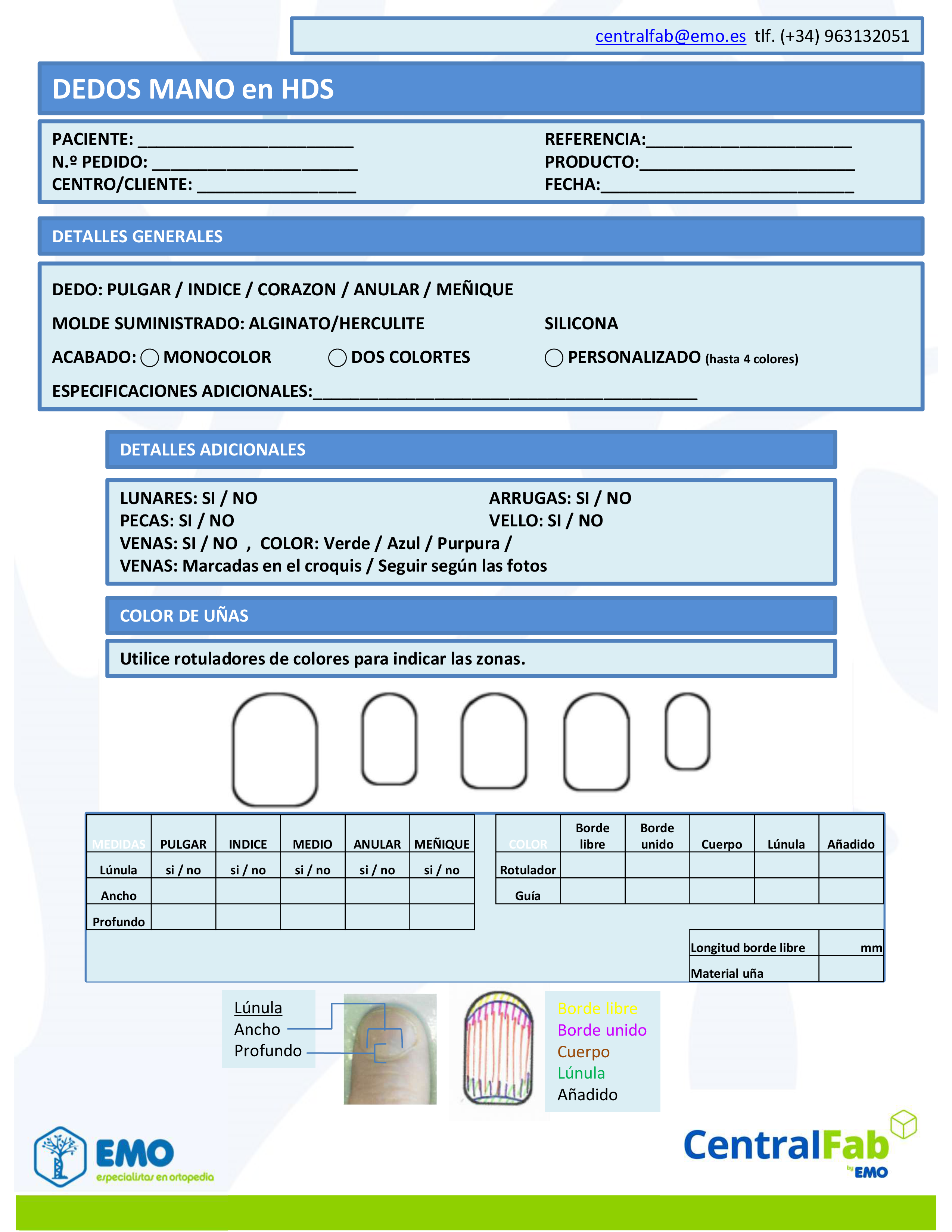 COSMETICAS HDS DEDOS Y PULGAR
